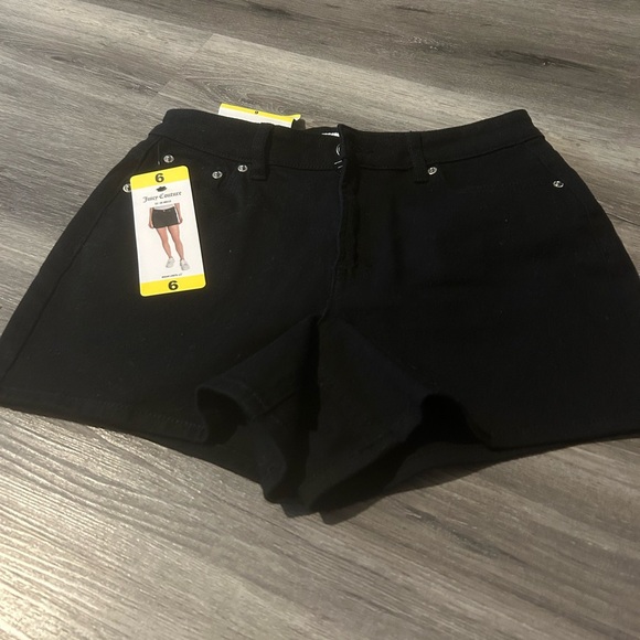 Juicy Couture Black Jean Shorts - Picture 5 of 6